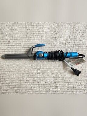 BaByliss Pro 1" Nano Titanium Blue Curling Iron with Dialed Heat Settings